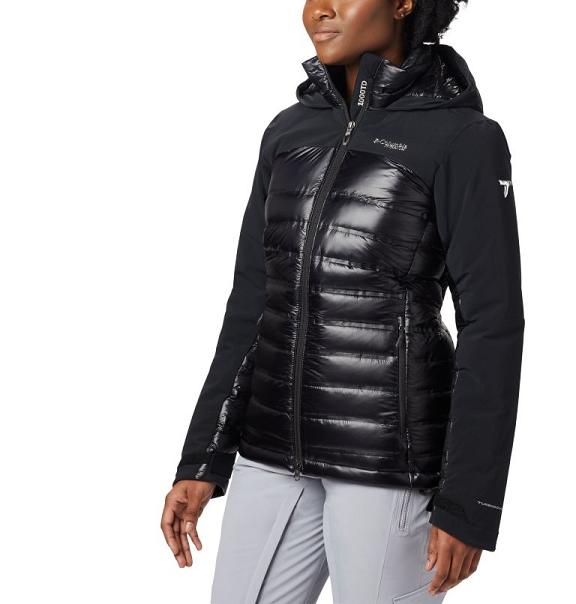 Columbia Heatzone 1000 Ski Jacket Black For Women's NZ56801 New Zealand